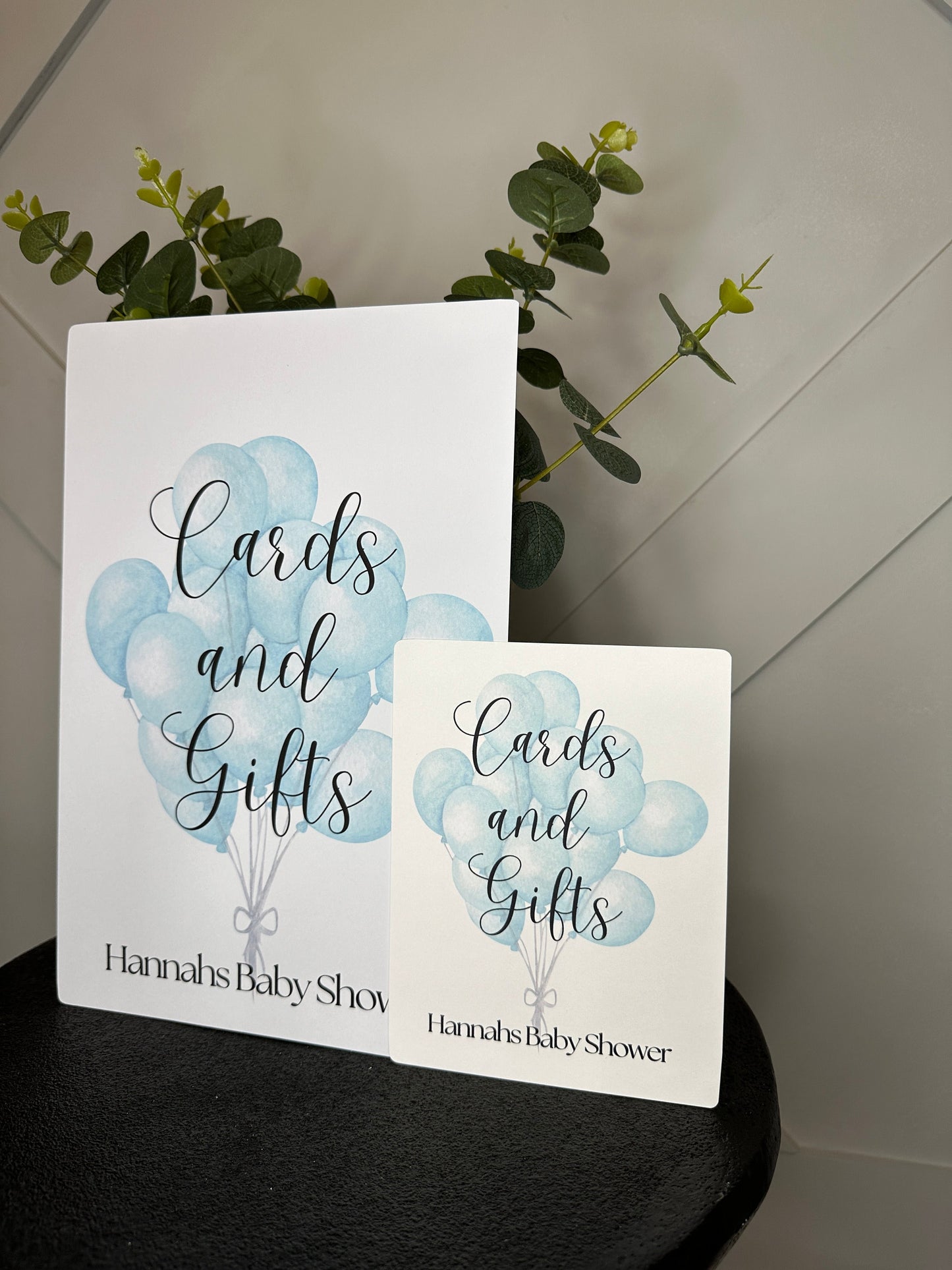 Blue Balloons Cards and Gifts Sign- A4 or 5x7 Size