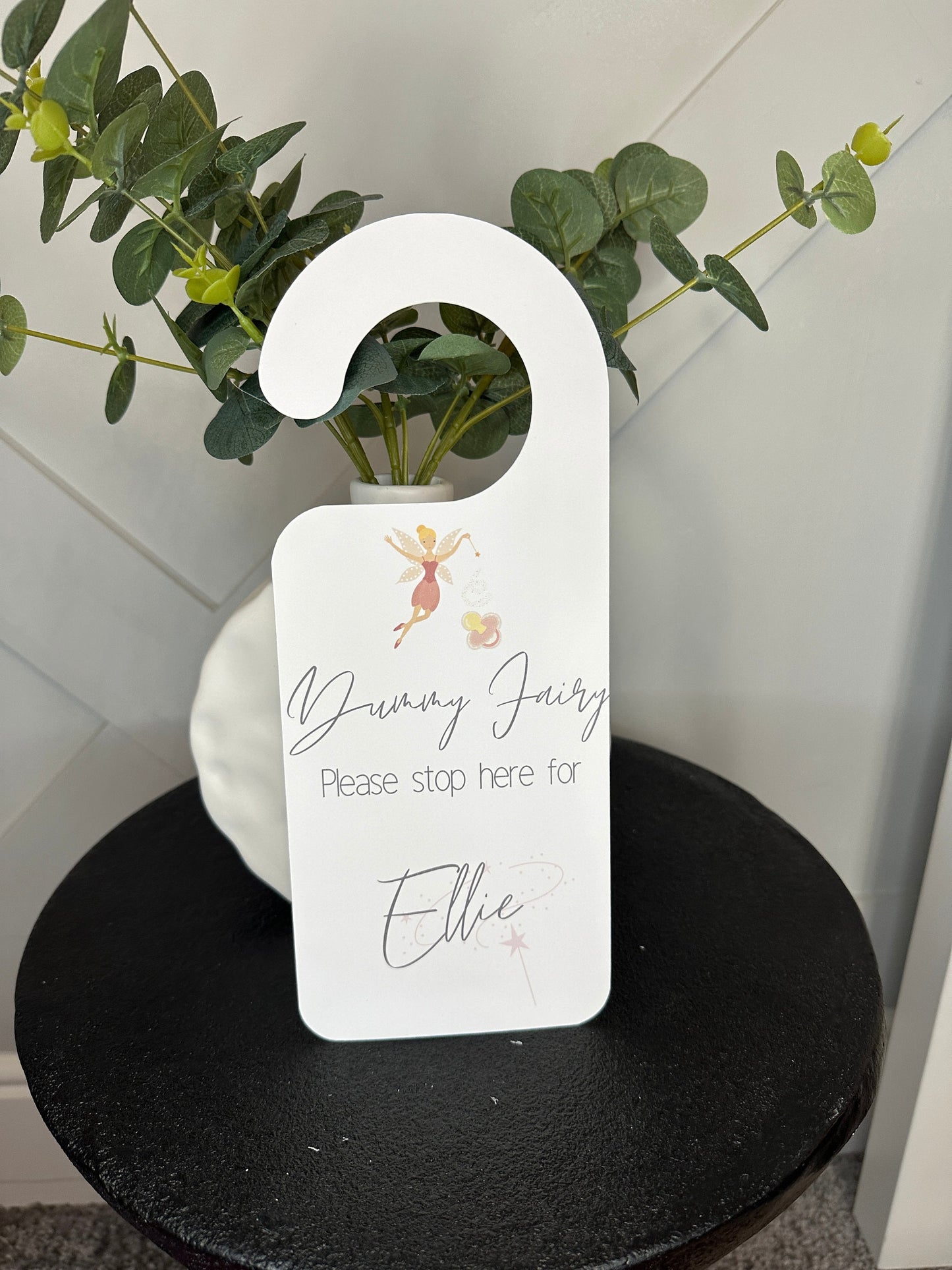 Dummy Fairy Door Hanger- Available in Pink, Green or Blue  Fairy