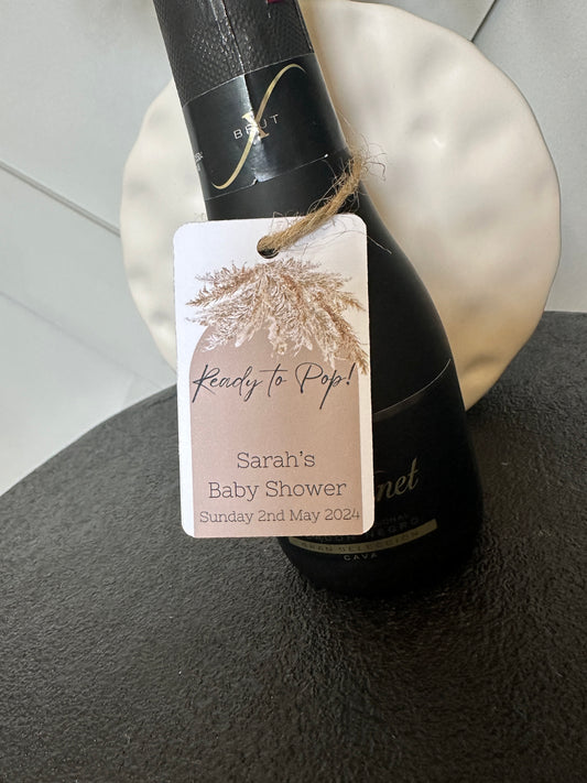 Pampas 'Ready To Pop' Customisable Bottle & Gift Tags (x10)