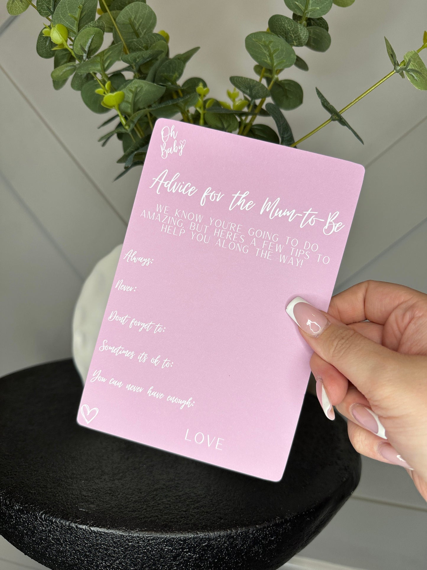 Pink Advice For Mum Cards-Pack of 10