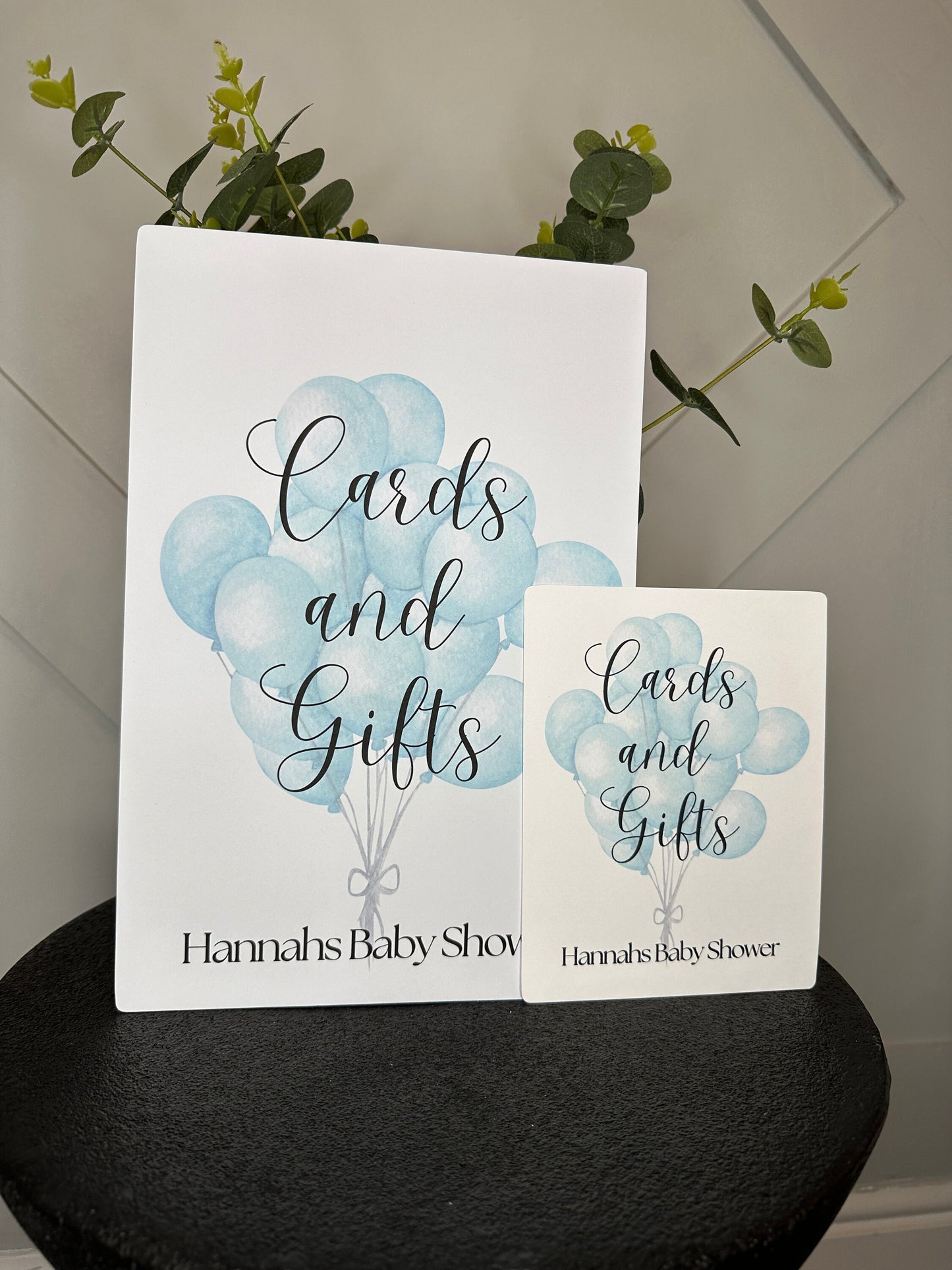 Blue Balloons Cards and Gifts Sign- A4 or 5x7 Size