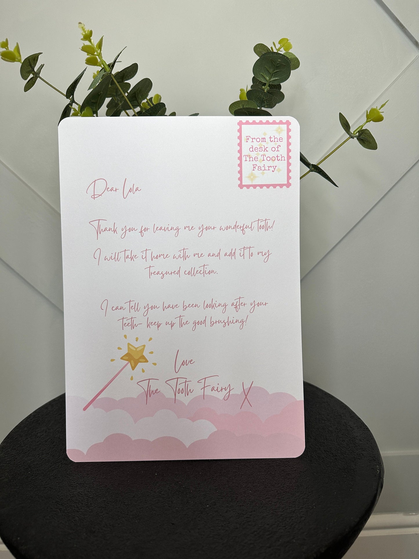 Personalised A4 Tooth Fairy Letter