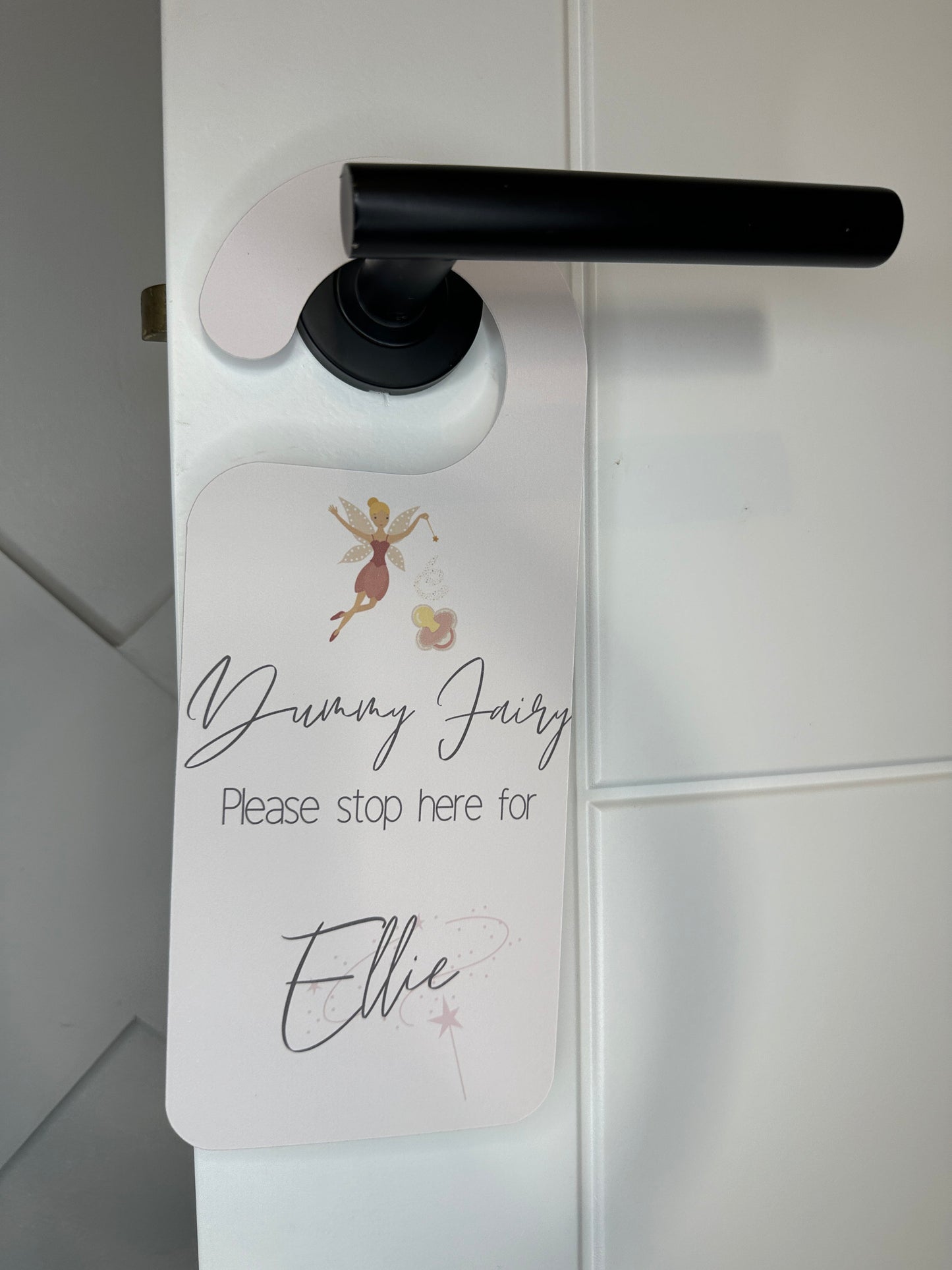 Dummy Fairy Door Hanger- Available in Pink, Green or Blue  Fairy