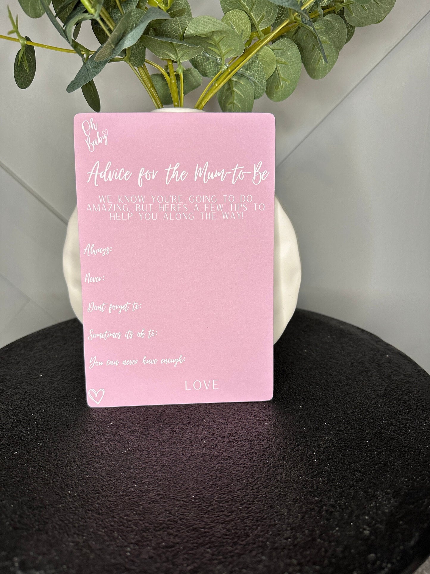 Pink Advice For Mum Cards-Pack of 10