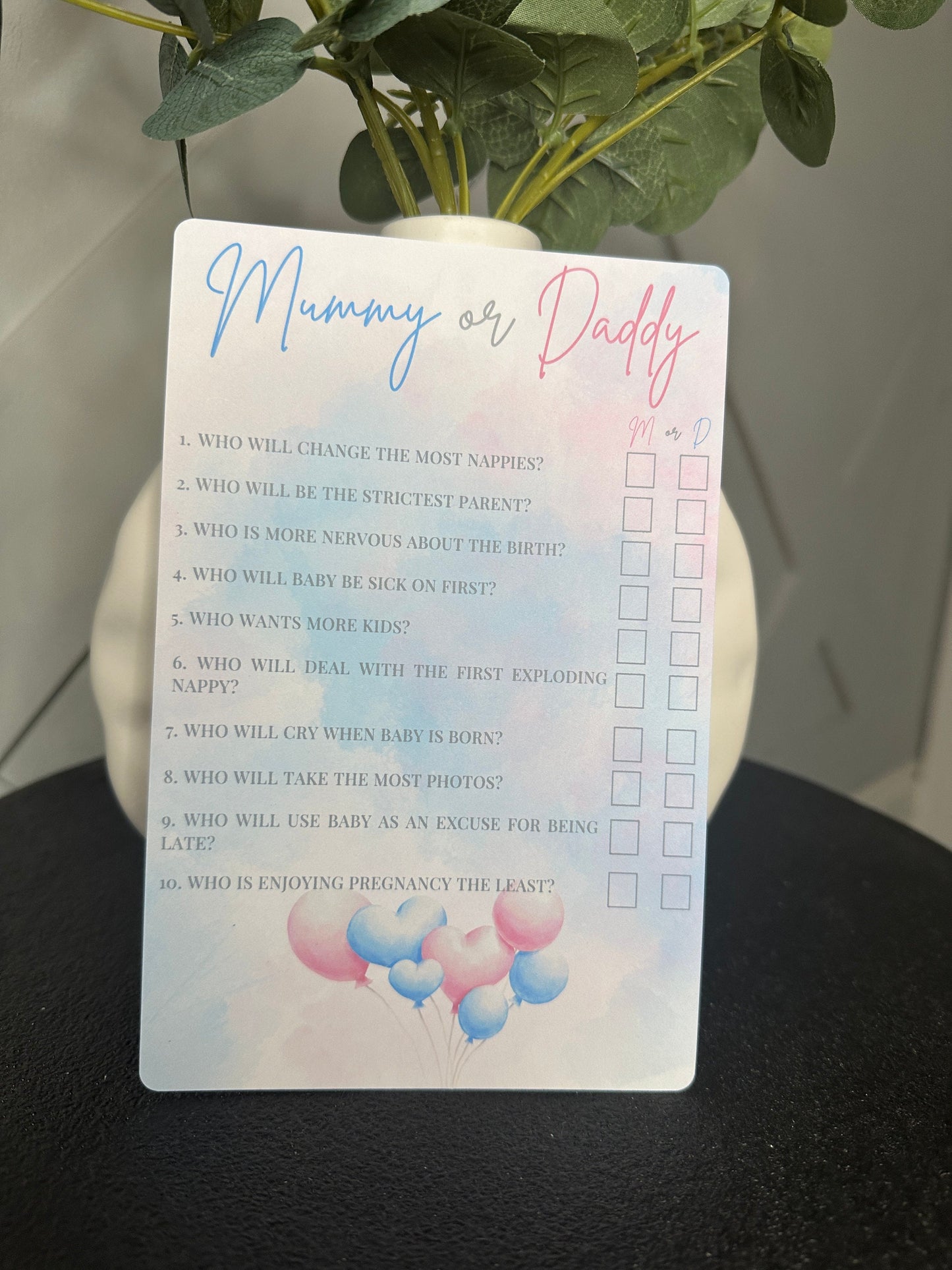 Mummy Or Daddy Game- Pack of 10