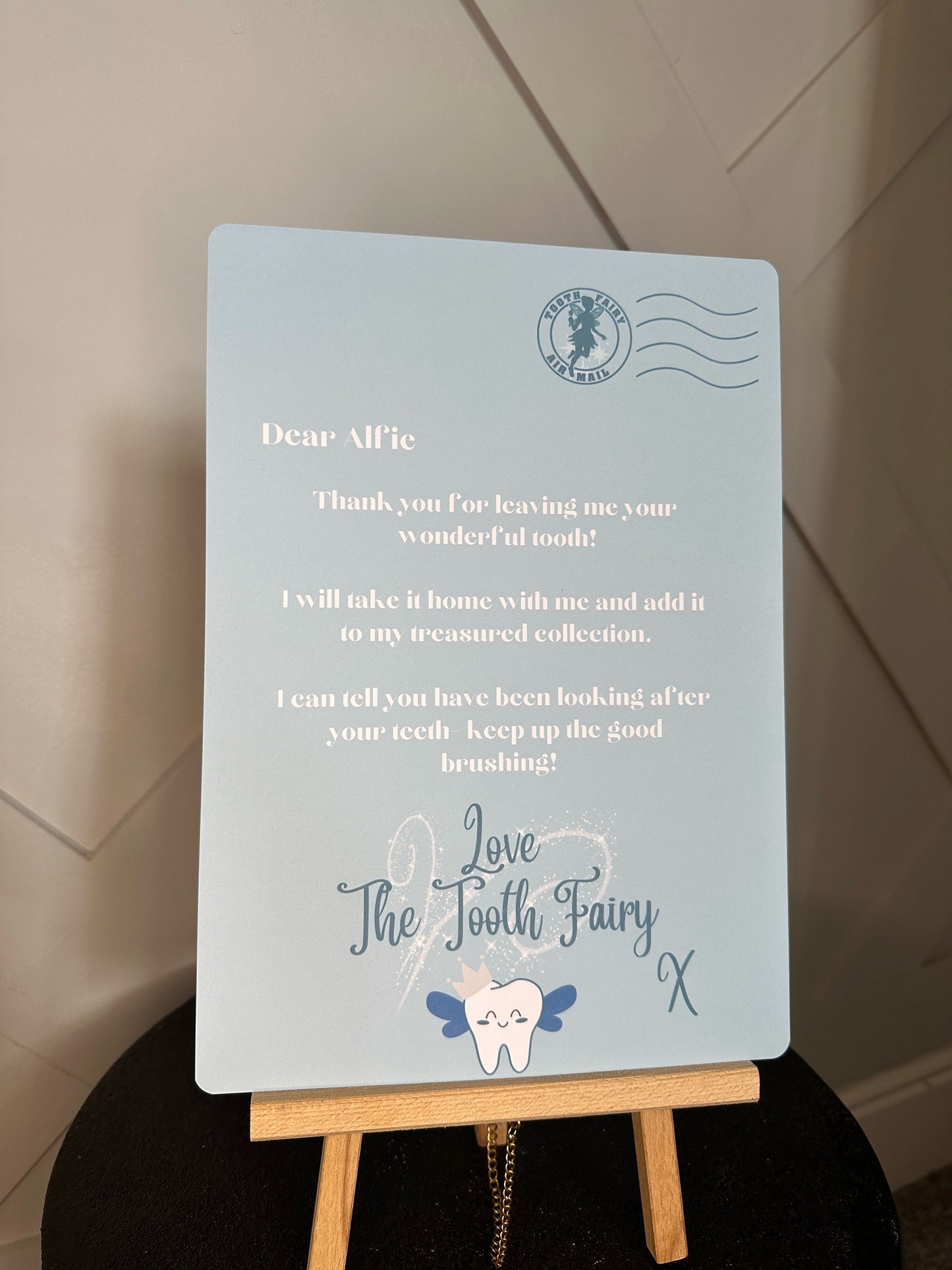 A4 Tooth Fairy Letter- Available in Blue, Pink or Green