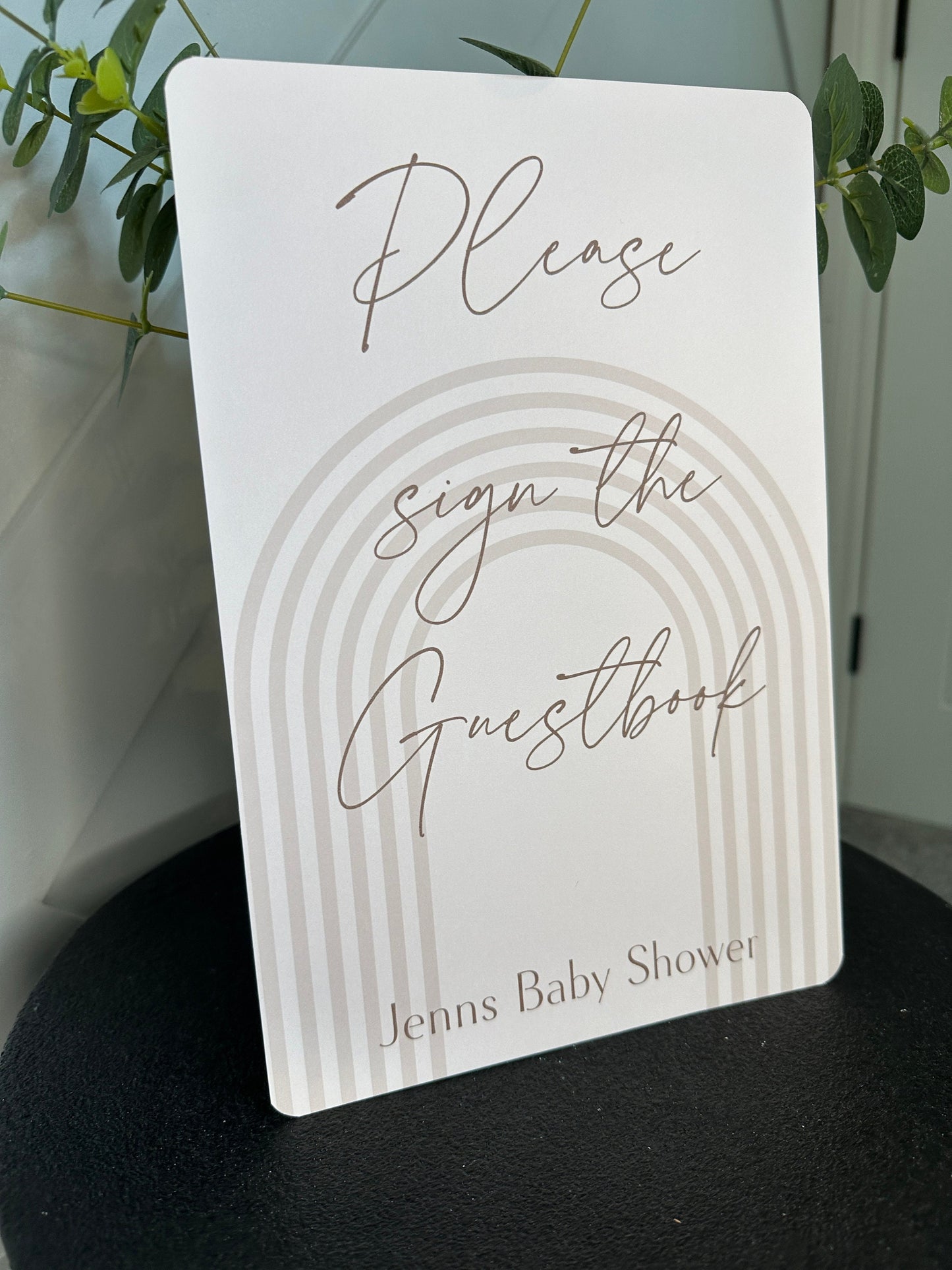 Beige Guestbook Sign- A4 or 5x7 size