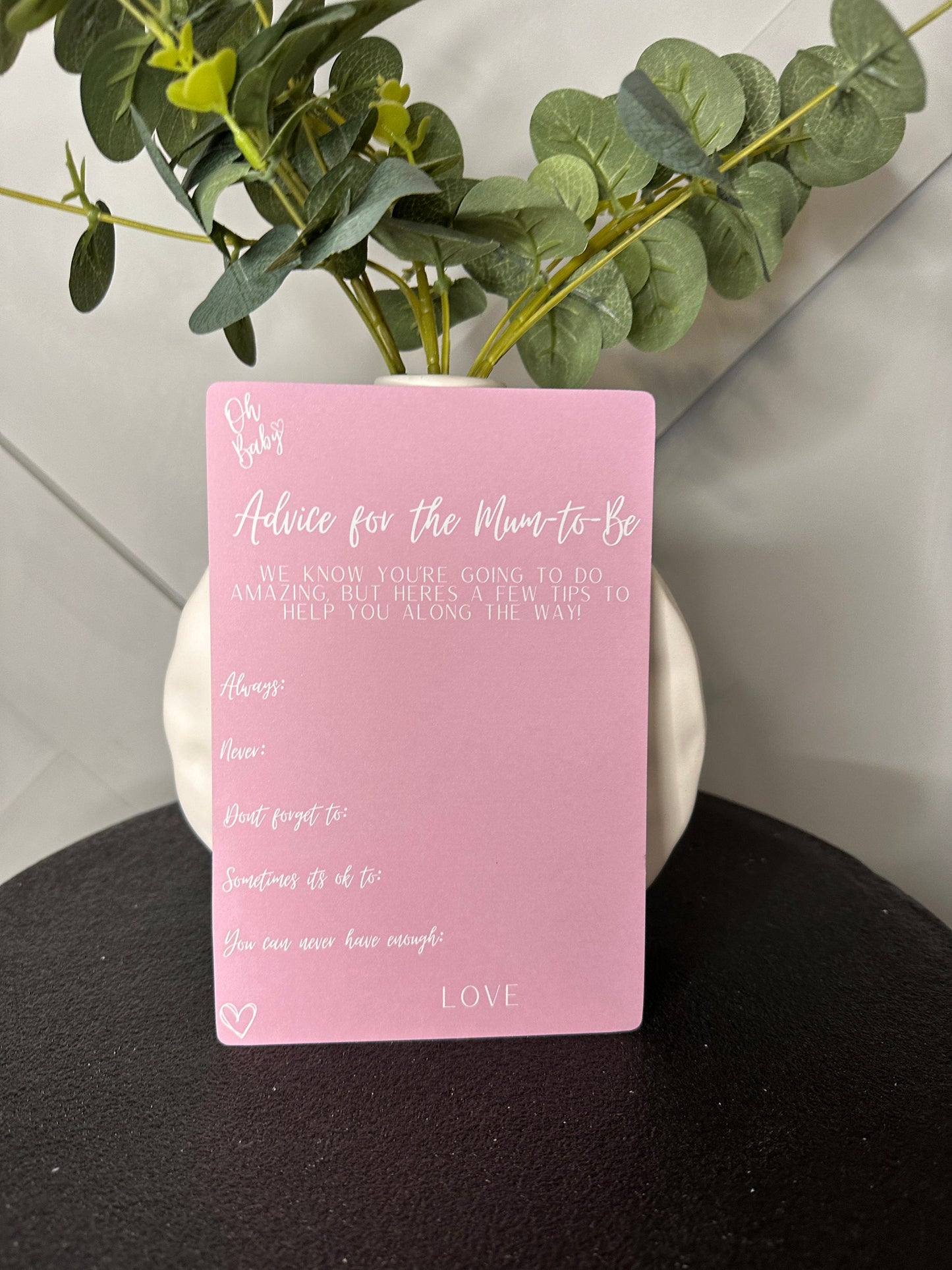 Pink Advice For Mum Cards-Pack of 10