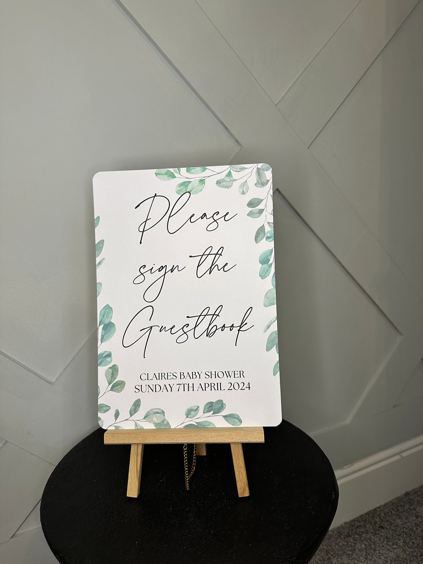 Eucalyptus Green Guestbook Sign- A4 or 5x7 Size