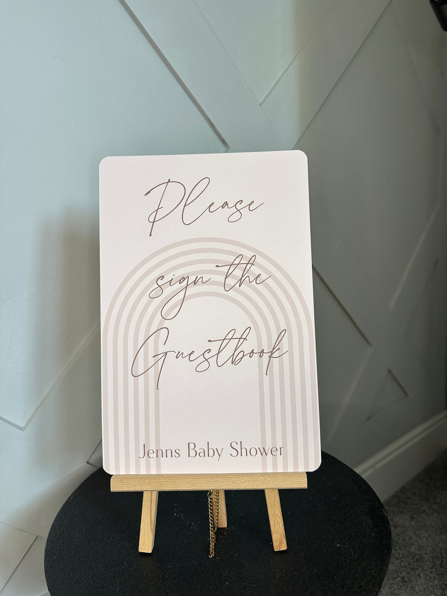 Beige Guestbook Sign- A4 or 5x7 size