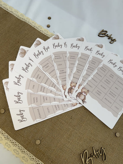 Teddy Bear Baby Bingo, Includes 10 varieties of cards and call sheet.
